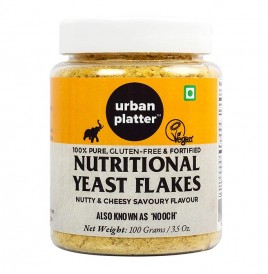 Urban Platter Nutritional Yeast Flakes Nutty & Chessy Savoury Flavour  Plastic Jar  100 grams